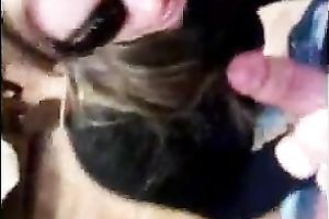 Pure stranger blondie sucks my cock and receives facial in the college