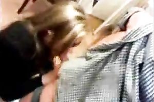 Pure stranger blondie sucks my cock and receives facial in the college