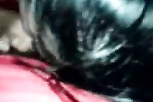 Hot and sassy dilettante dark brown Indian sweetheart gives head