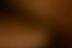 The pierced bulky love tunnel of a BBW dark brown milf drilled on the daybed