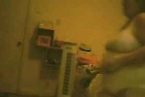 My horny big beautiful woman amateur wife changes her clothing in a bedroom