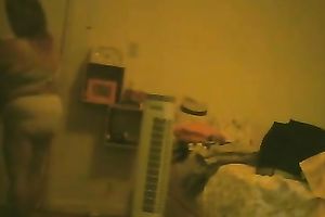 My horny big beautiful woman amateur wife changes her clothing in a bedroom