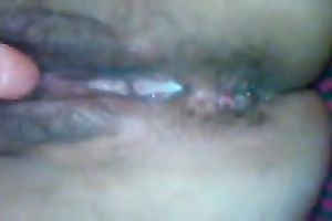 Ugly older slut masturbating with large sex toy in front of me