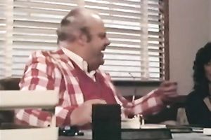 Busty playgirl got screwed hard in the office on top of the table