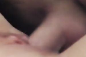 My bulky pecker penetrates creamy bald cunt of my glamorous slutwife