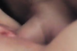 My bulky pecker penetrates creamy bald cunt of my glamorous slutwife