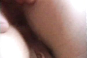 Closeup - playing with my girlfriend's large chunky bushy love tunnel