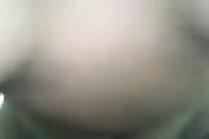 Dirty-minded short haired pale brunette hair provides my buddy with BJ