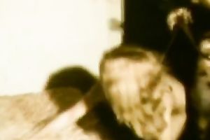 Lucky fellow is used for BDSM games of lewd vintage cuties