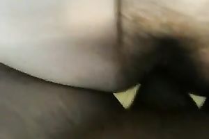 Torrid pale bushy bitchie hotwife of mine acquires nailed on my camera