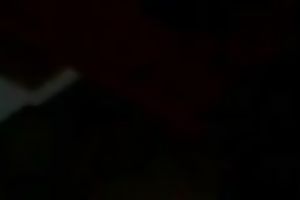 Lusty buxom sweetheart was wanking her boyfriend properly in the black room