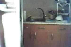 Ardent dilettante breasty cam floozy showed off her quite nice bra buddies