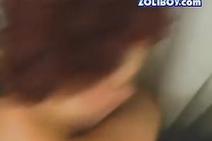 Curly-haired redhead acquires brutally screwed from behind