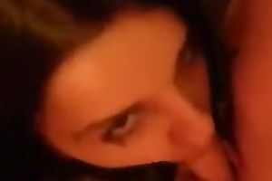 Thirsty Ukranian slutwife engulfing giant dick deepthroat