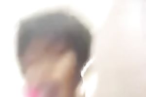 Extremely bosomy black skinned cam nympho rides sex toy with pleasure