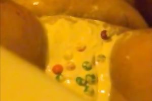 The soaked fantasy of foot fetish and my large dark cunt