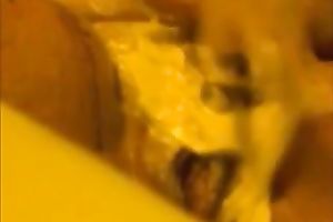 The soaked fantasy of foot fetish and my large dark cunt