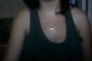 An average face but majestic large scoops of a French white women