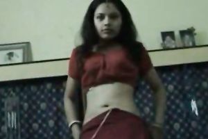 Sucking my enjoyable Indian wife's natural scoops during the time that filming it