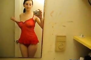 Taping my big pierced scoops and hairless tattooed cookie for my BF