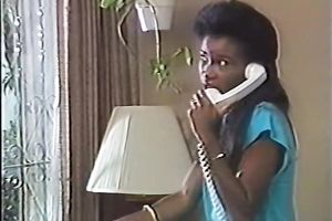 Chocolate chick got her muff group-fucked indeed hard by her ally