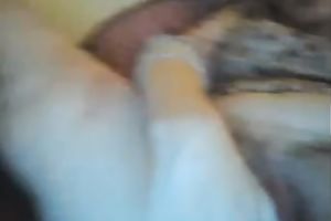 Sex-hungry doxy copulates her twat with fingers