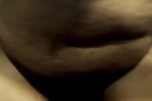 Big bottomed chocolate non-professional cam nympho played with toy