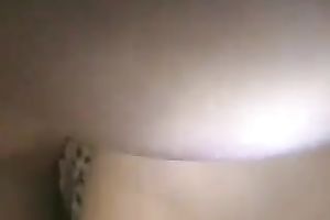 Masked dark brown coed blows and shows her cock-riding skills