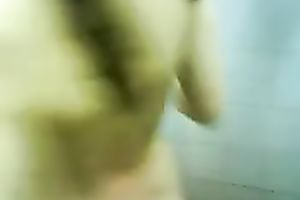 My barefaced Asian white bitch looks more good out of her garments on