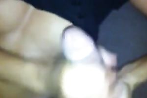 A bit idle sexually excited girlfriend of mine tries to jack off my rock hard dong