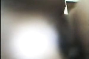 Horny stud bent over his girlfriend in front of livecam