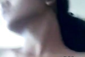 Amateur dark skinned Desi gf receives stripped showing her round arse