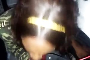 My sexy ebon ally sucks my agreeable bbc like a real pro