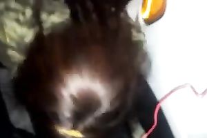 My sexy ebon ally sucks my agreeable bbc like a real pro