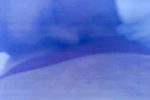 Chubby older lady in her sofa with a wang in her throat