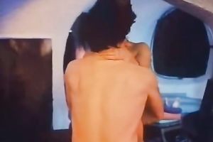 Horny skanks acquire screwed hard in interracial retro group sex scene