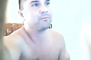 Busty Russian web camera chick sucks her bf's large cock