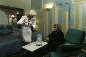 Marvelous older blondie is tipsy and truly sexually excited