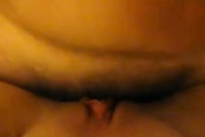 Chubby white BBC slut and her large sex tool in act as I tape 'em on webcam