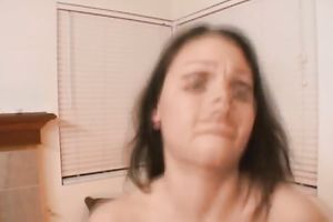 Busty and restless legal age teenager is accessible for coarse facefuck and sex