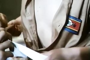 Brunette classic whore gives head and rides on her fuck ally