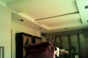 Horny honey in pink pants digs her wet crack with fingers