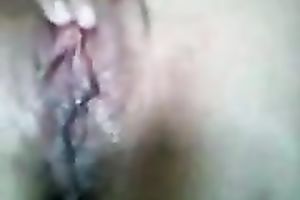 Kinky Latina girlfriend of my buddy tickles her cookie tenderly