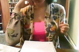 Amateur college student receives perverted and nasty in library