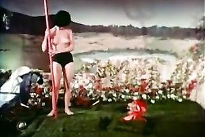 Retro erotic compilation with 2 breasty short-haired babes