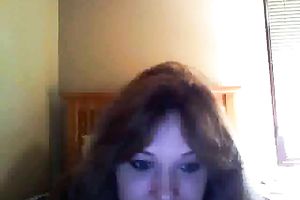 Sexy obese mother I'd like to fuck flashes her big meatballs on livecam