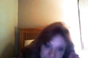 Sexy obese mother I'd like to fuck flashes her big meatballs on livecam