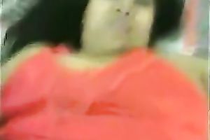 Chunky and breasty Indian aunty fucking in missionary position
