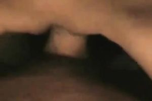 Divine dark brown teen strokes my hard wang with her hairless vagina