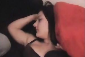 Watch me finger-fucking my sexually excited wife's twat to big O